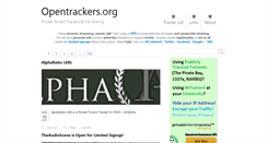 Desktop Screenshot of opentrackers.org