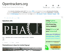 Tablet Screenshot of opentrackers.org